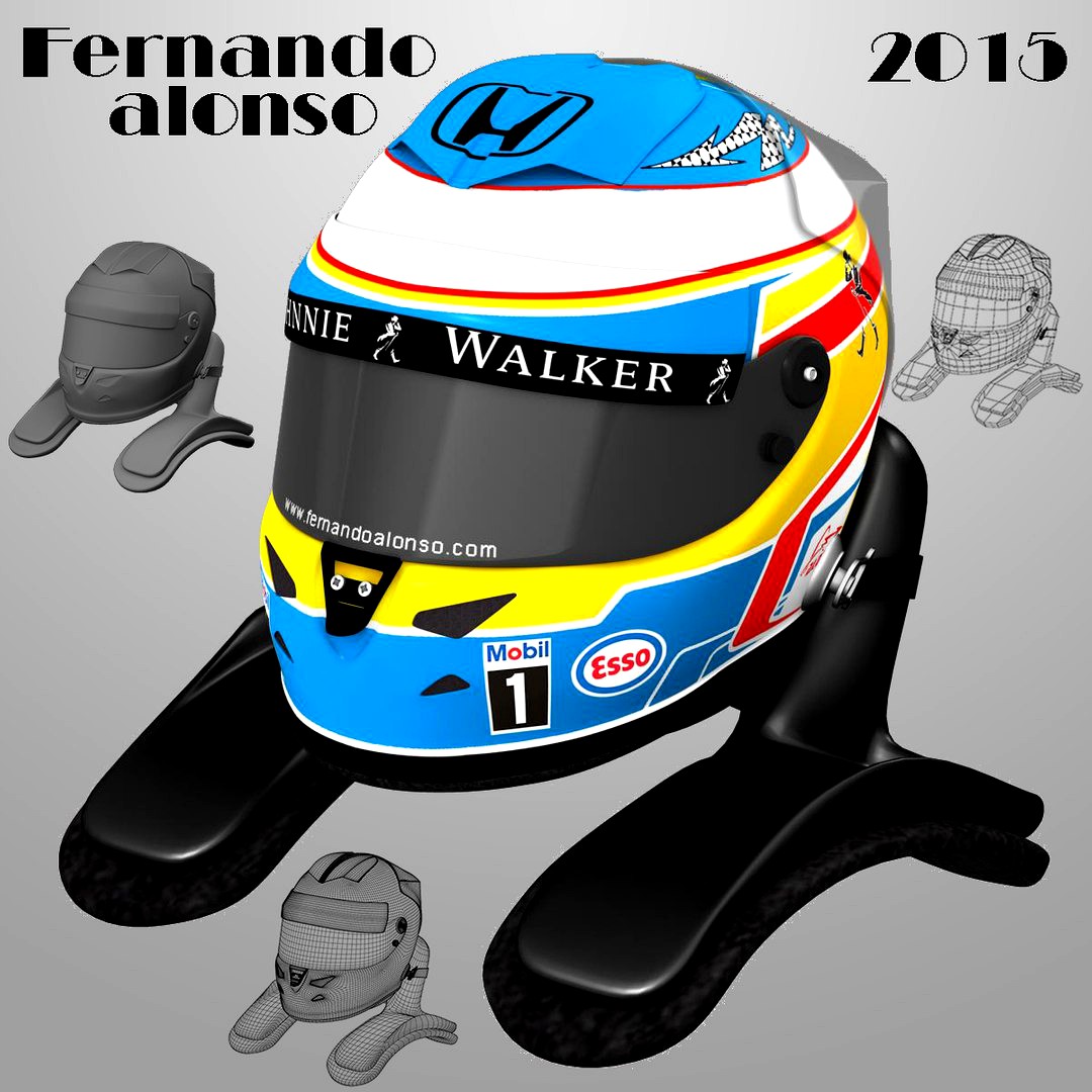 Fernando Alonso Helmet 2015