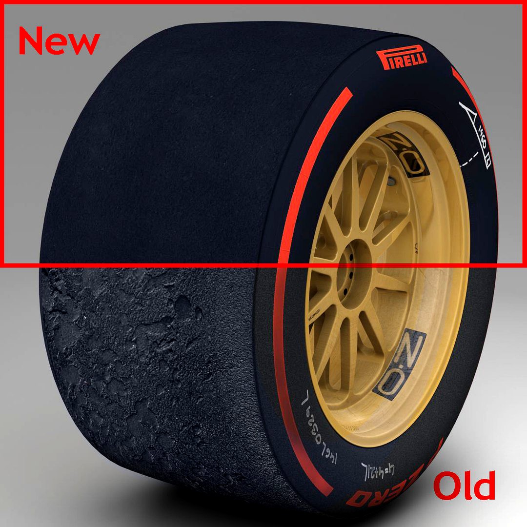 18 inches supersoft rear tyre
