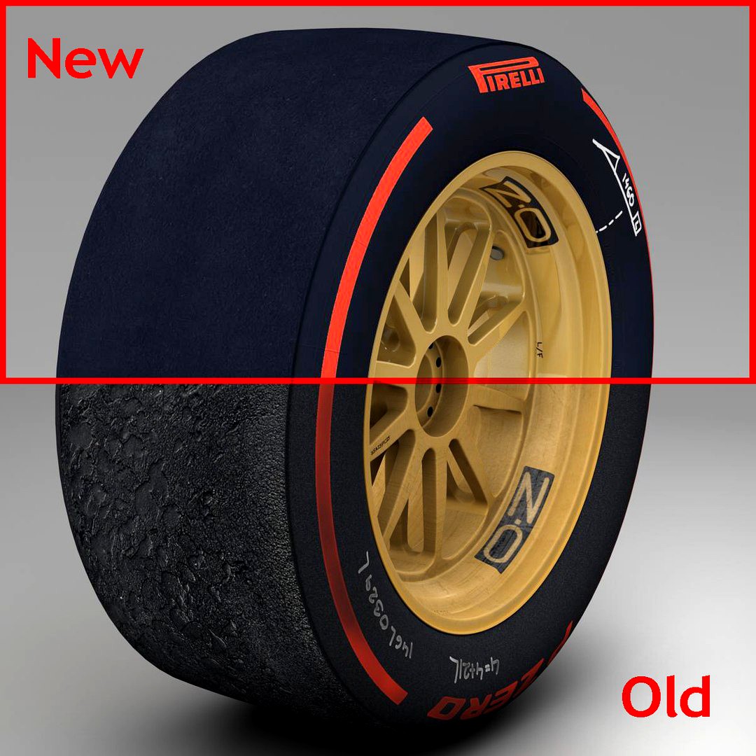 18 inches Supersoft front tyre