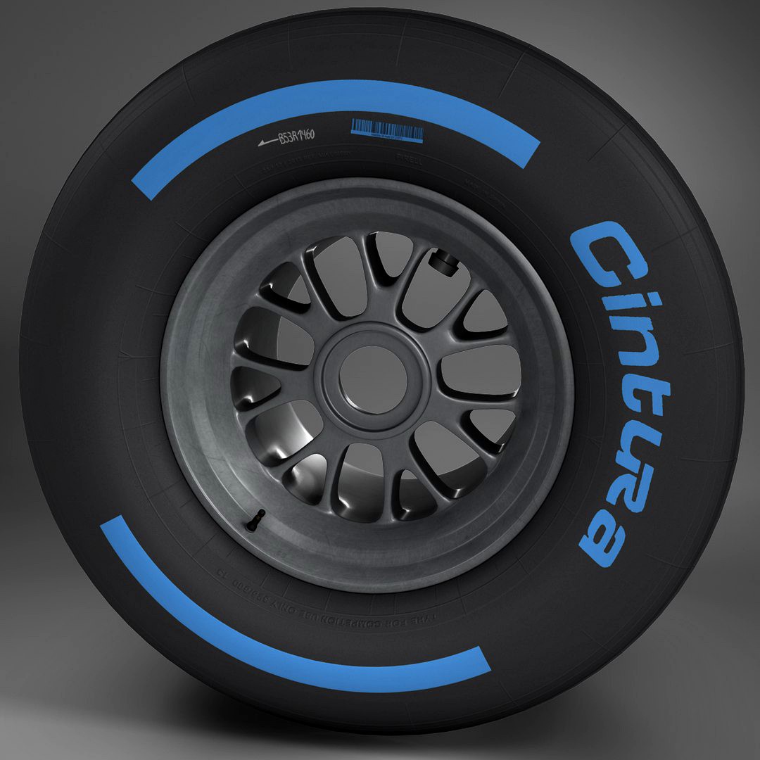 F1 tyre wet rear