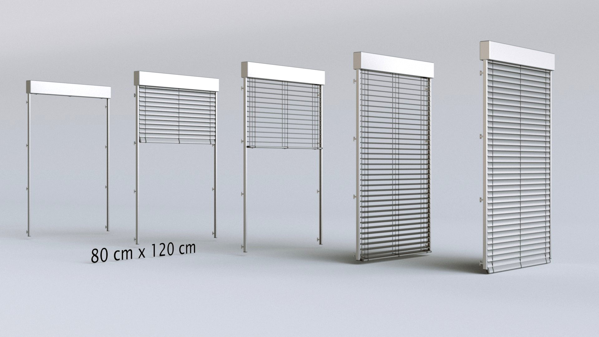 Venetian Blind Rail 80 cm x 120 cm