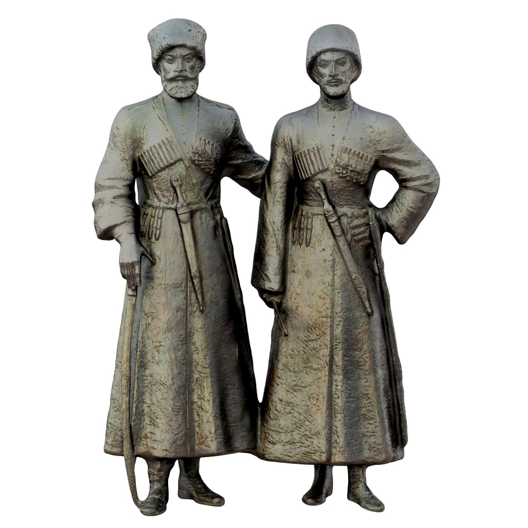 Park sculpture Cossacks