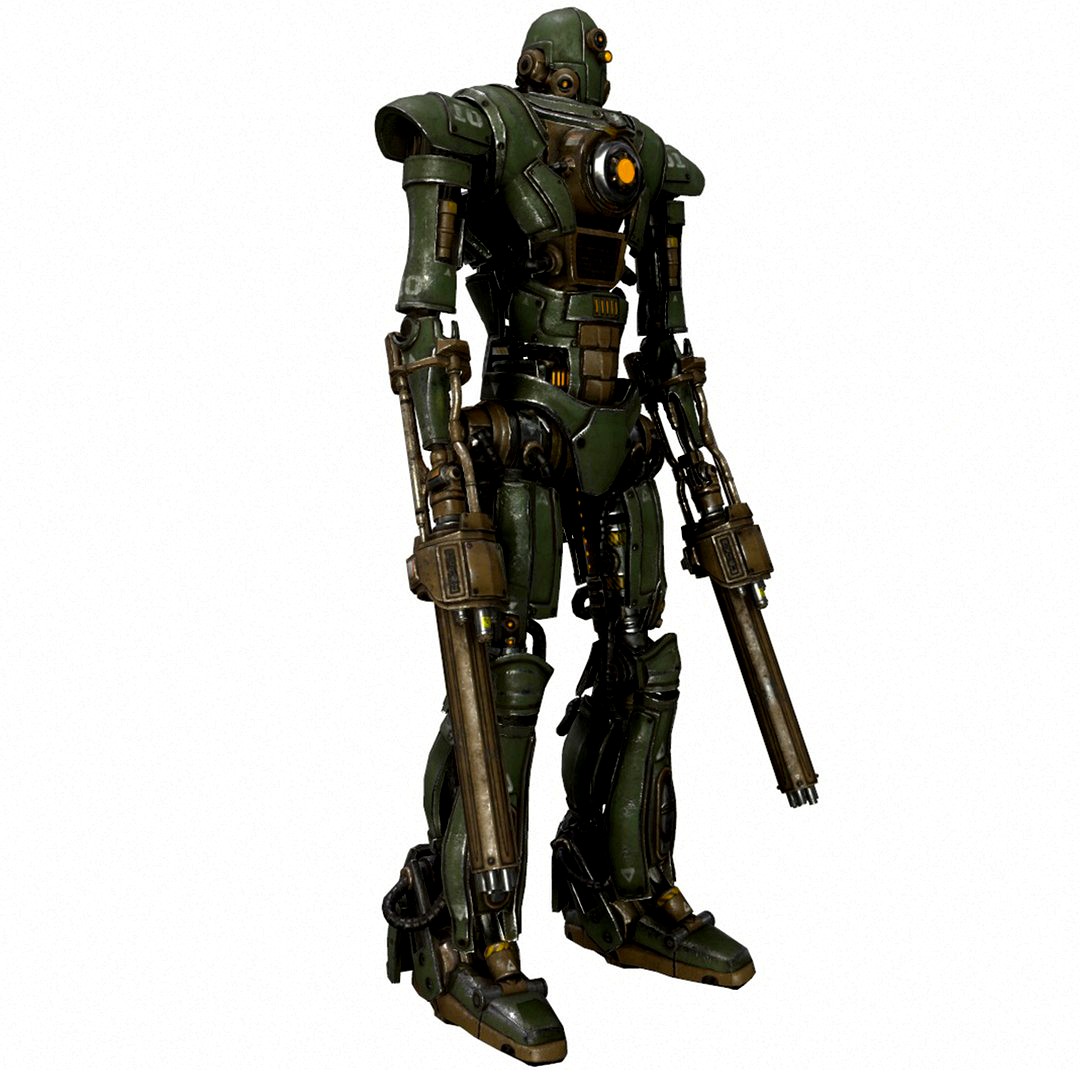 Sci-Fi Mech Robot Automaton Soldier Military 01 Kitbash
