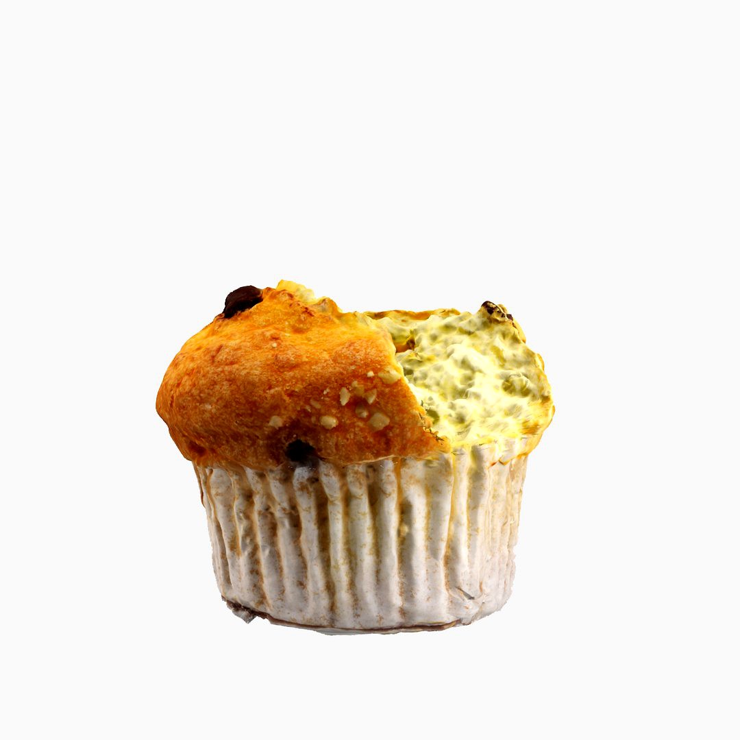 Eaten chocolate chip muffin