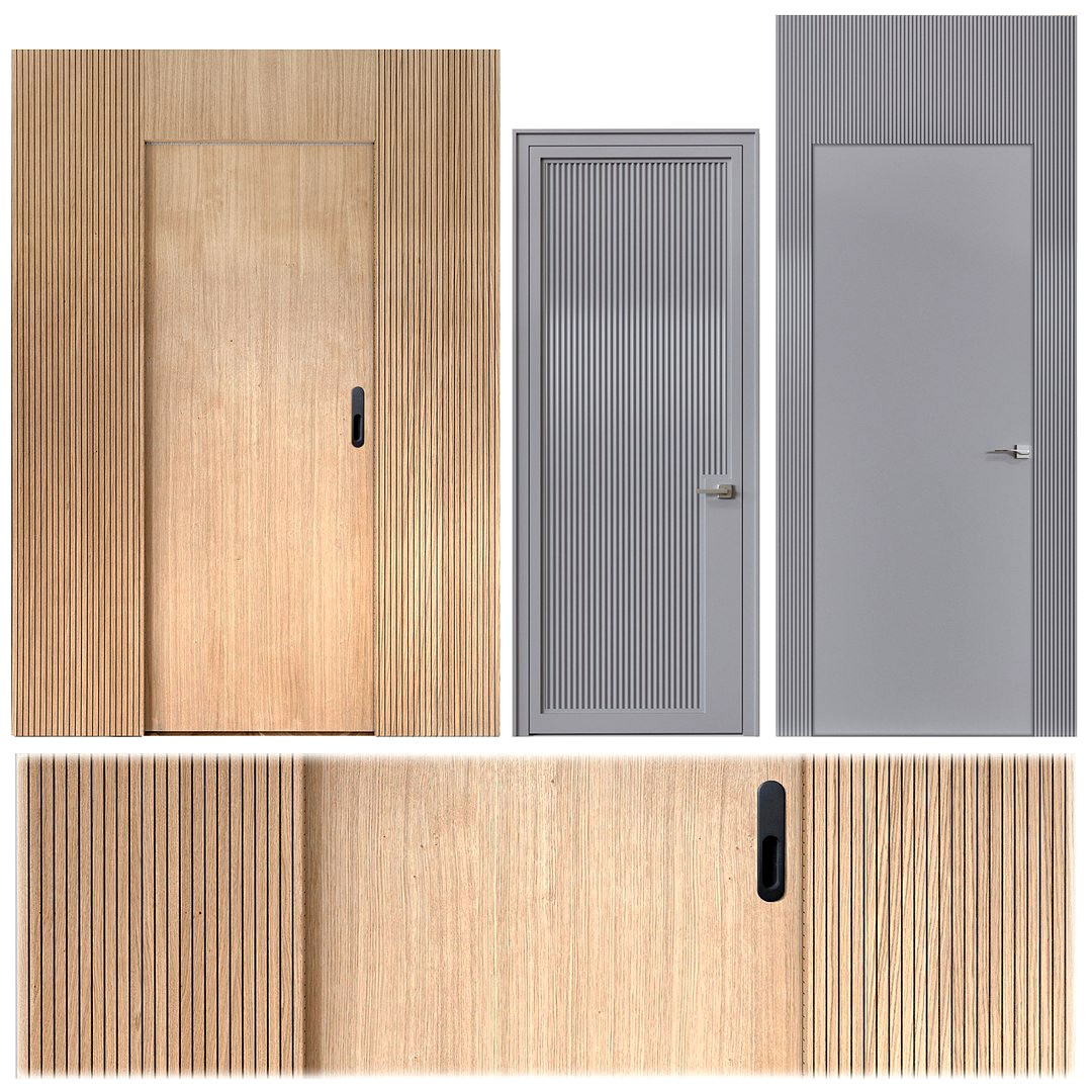 Corrugated door