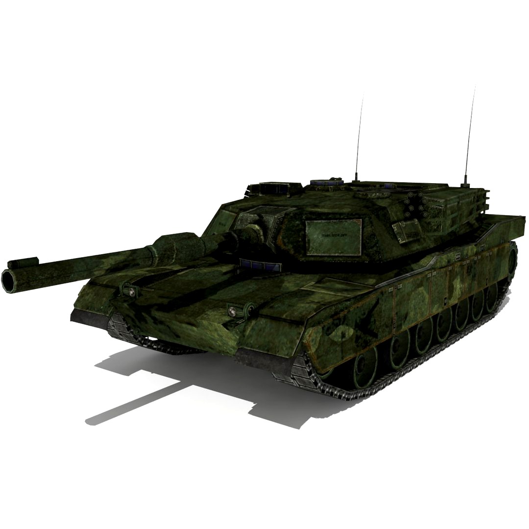 Abrams M1 Low Poly