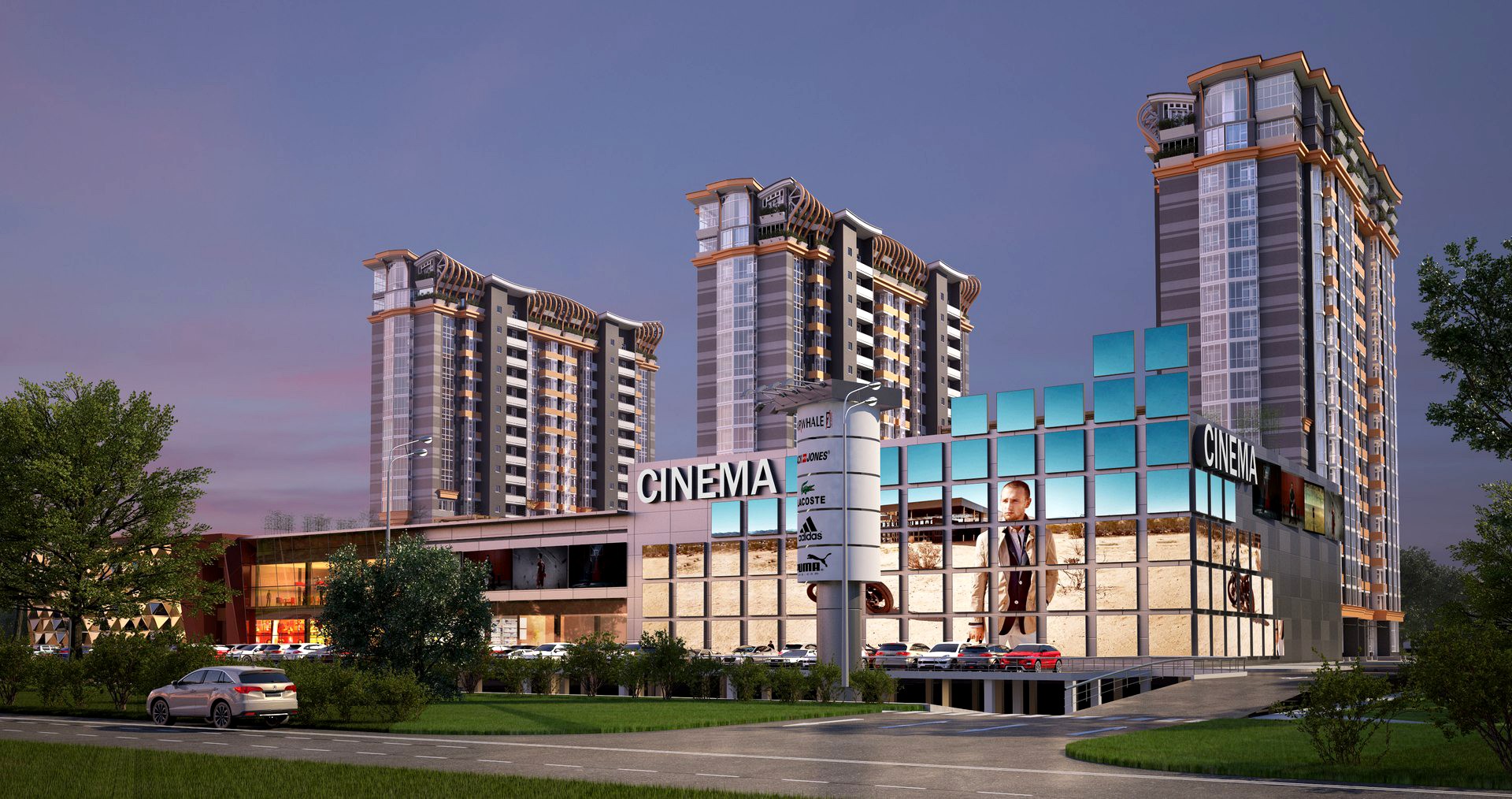 Shopping Center Residential Complex