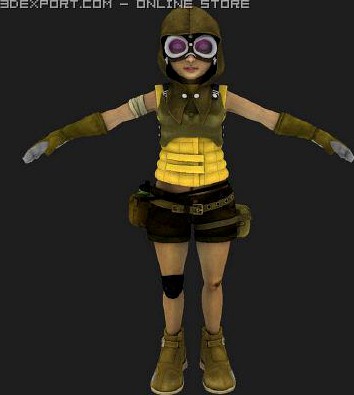 Maemi mangga character 3D Model