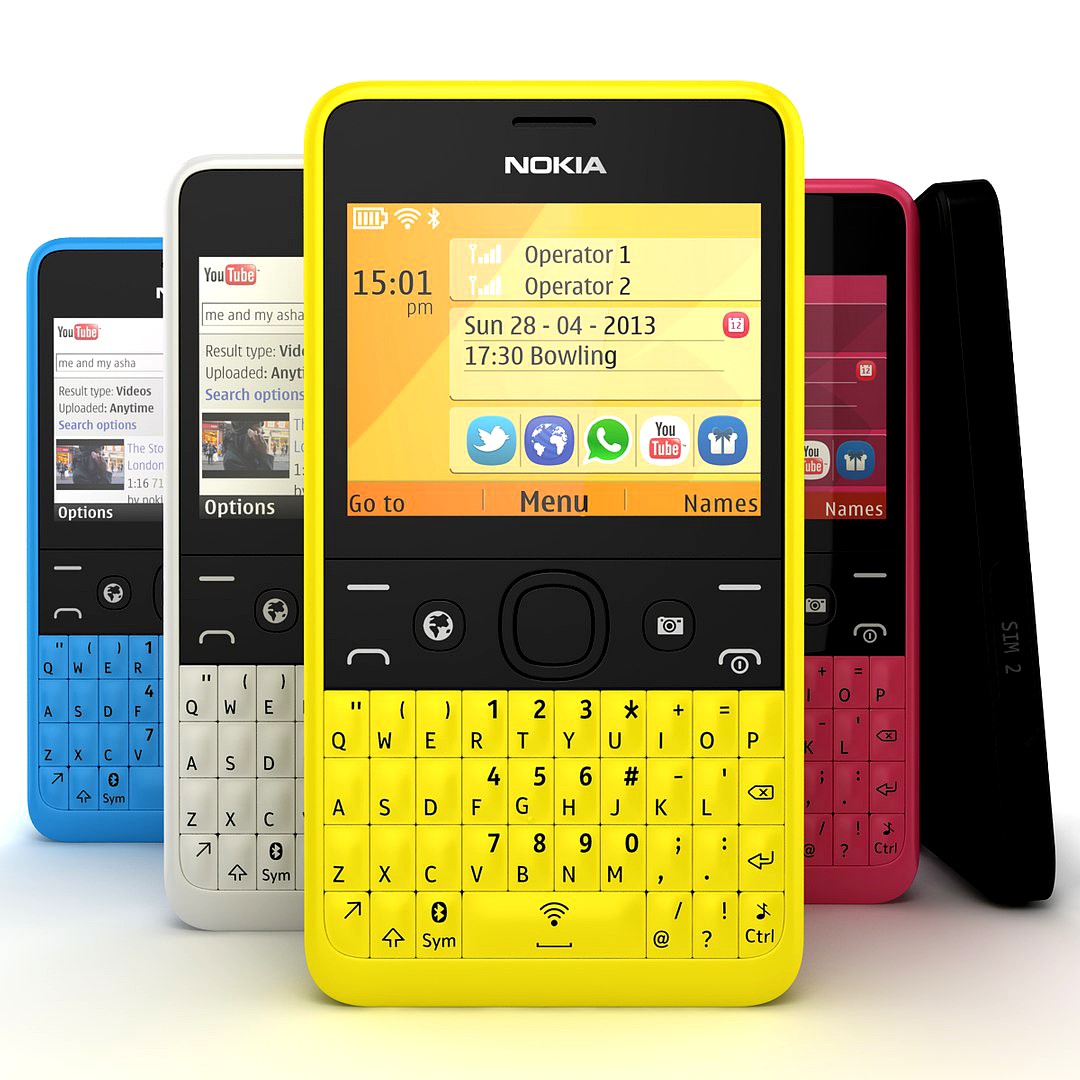 Nokia Asha 210 In All available Colors