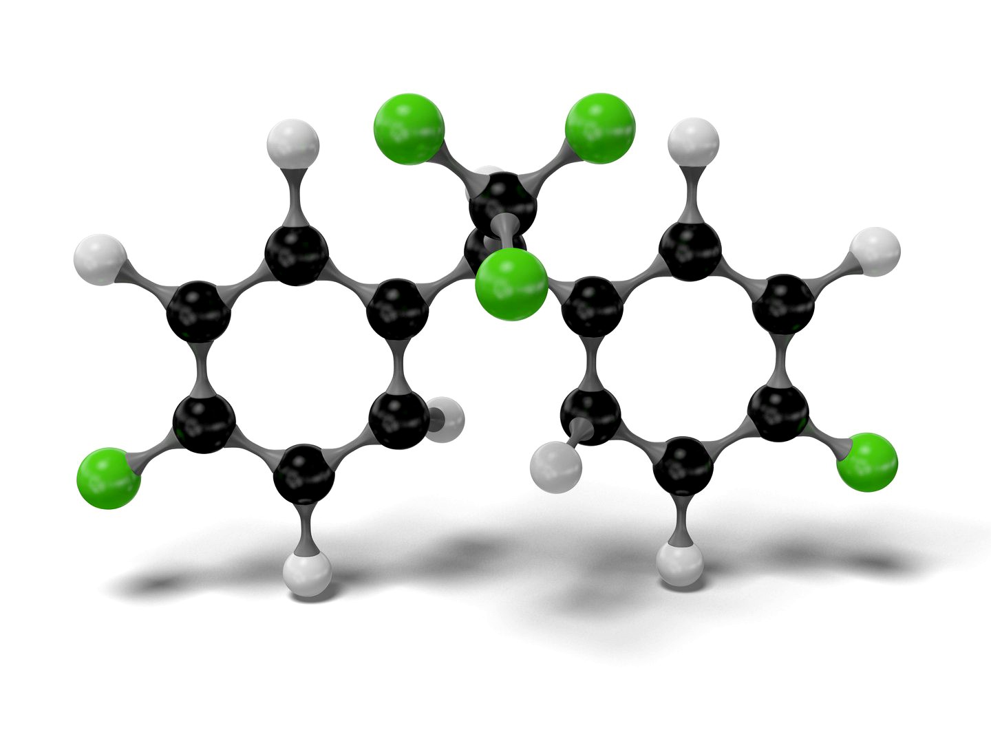 Pesticide DDT Molecular C14H9Cl5