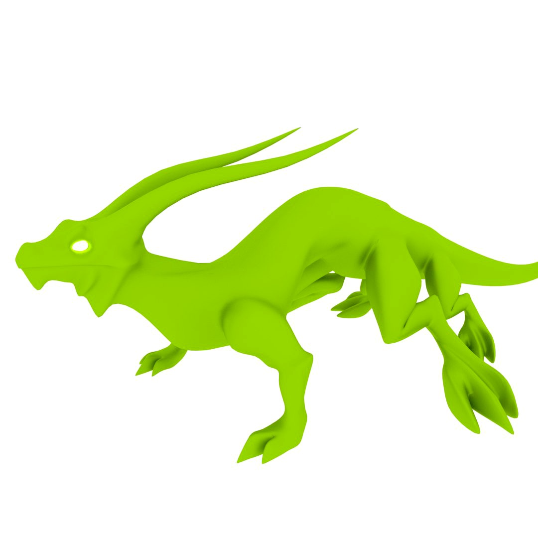 Low Poly Lizard Dragon MEDIUM