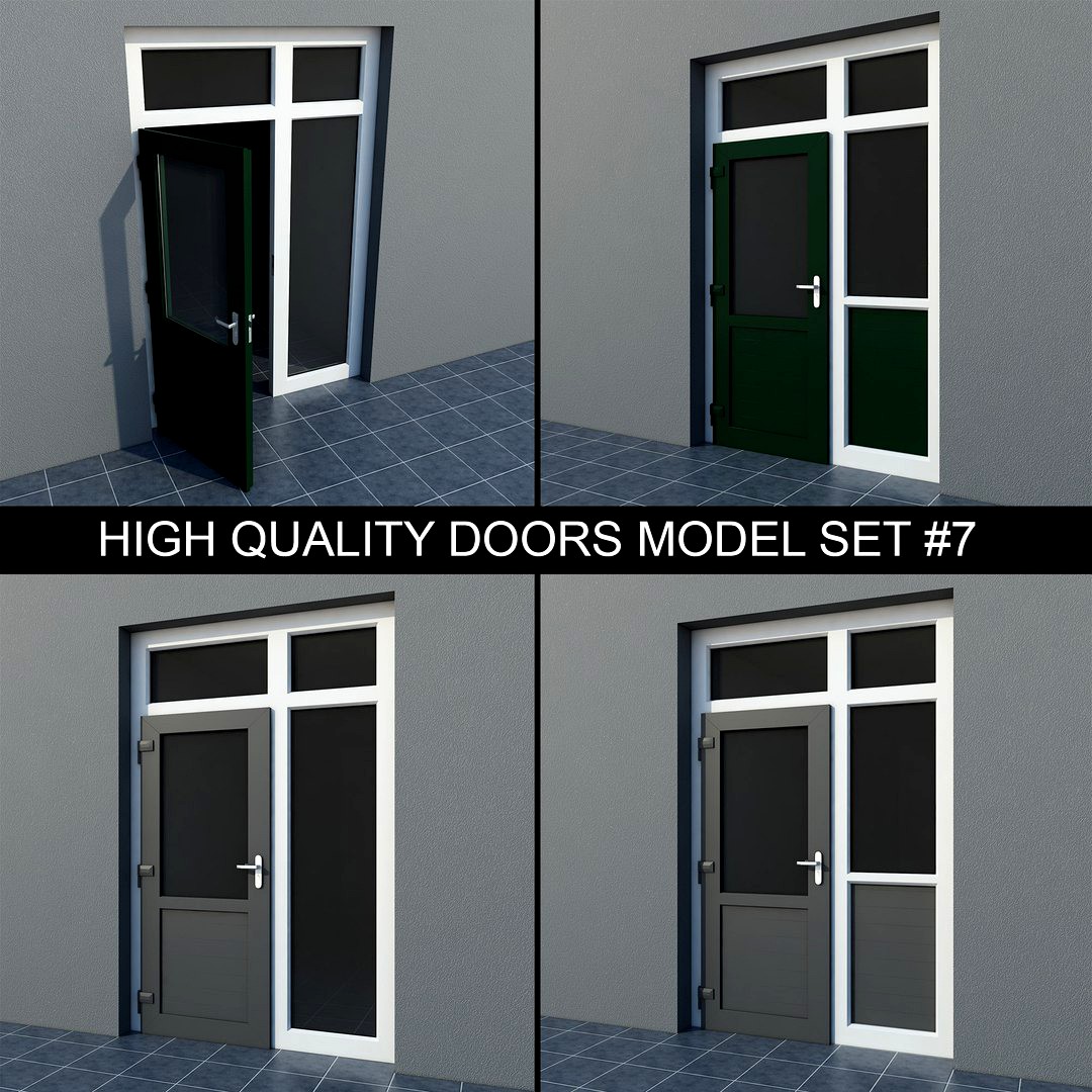 High quality door set #7: interior & exterior PVC French Patio