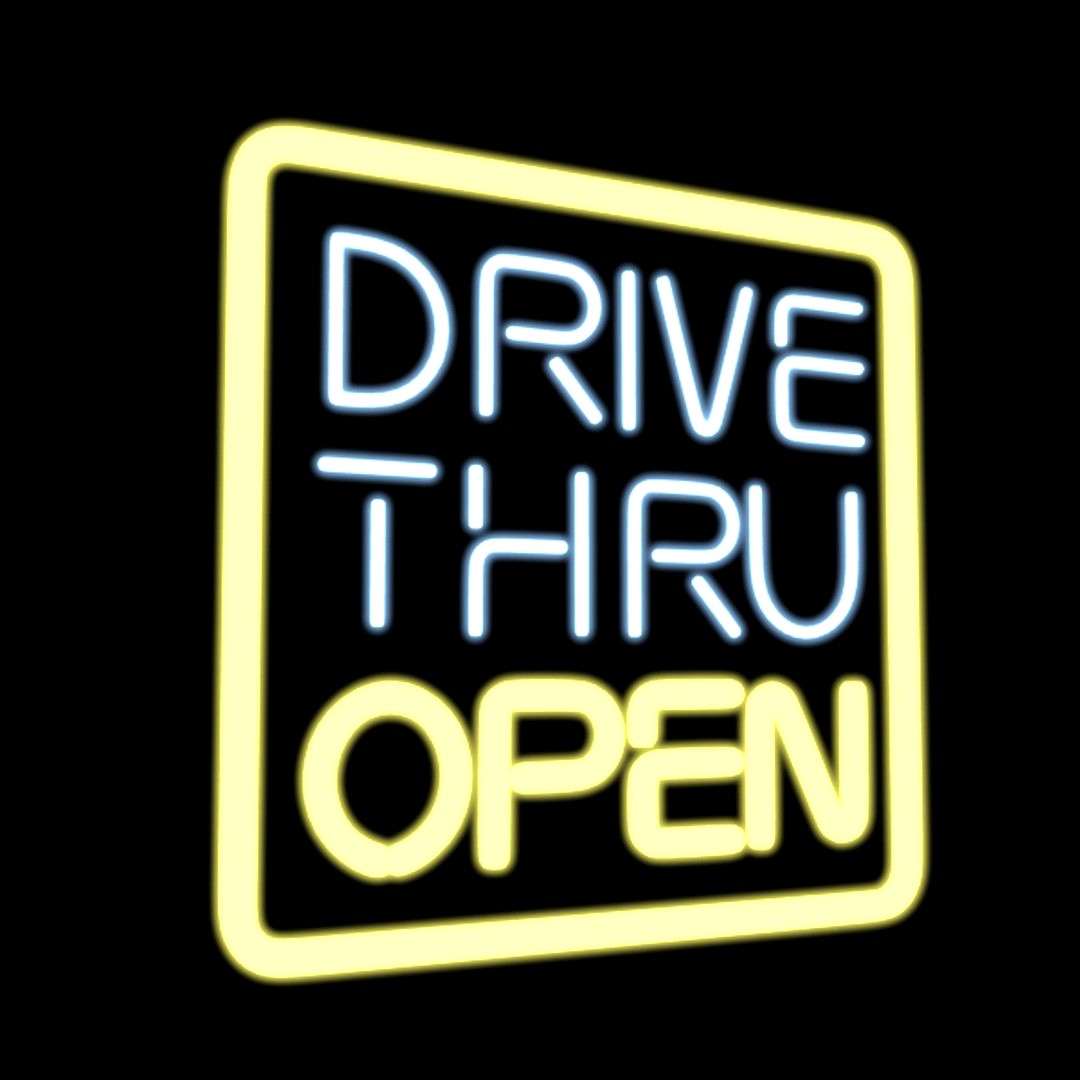 Drive Thru Neon Sign