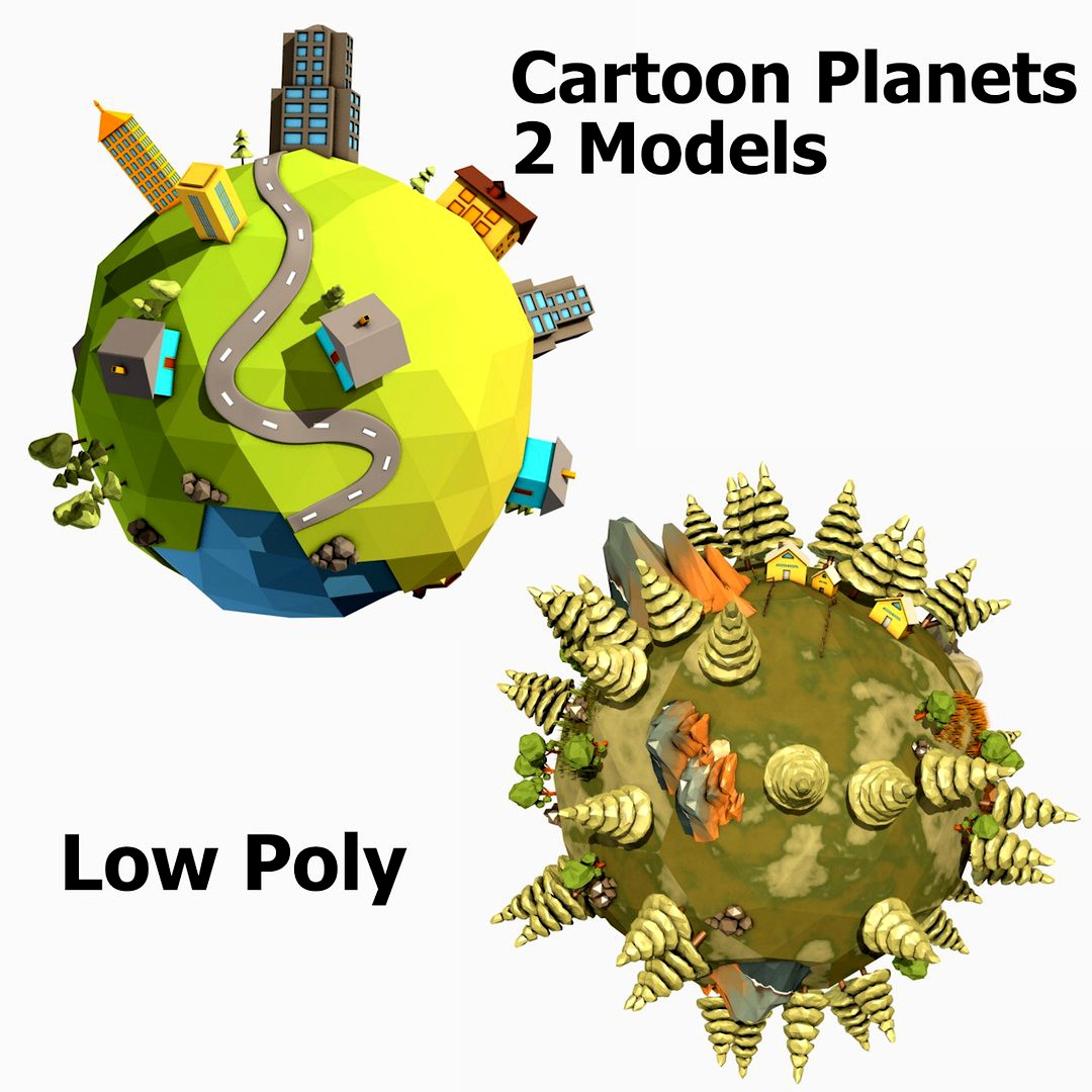 Cartoon Planets