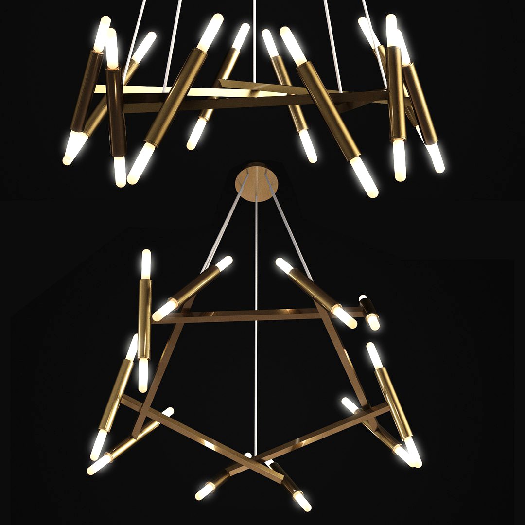 CHANDELIER PENTAGONE LE PETITE JONATHAN BROWNING