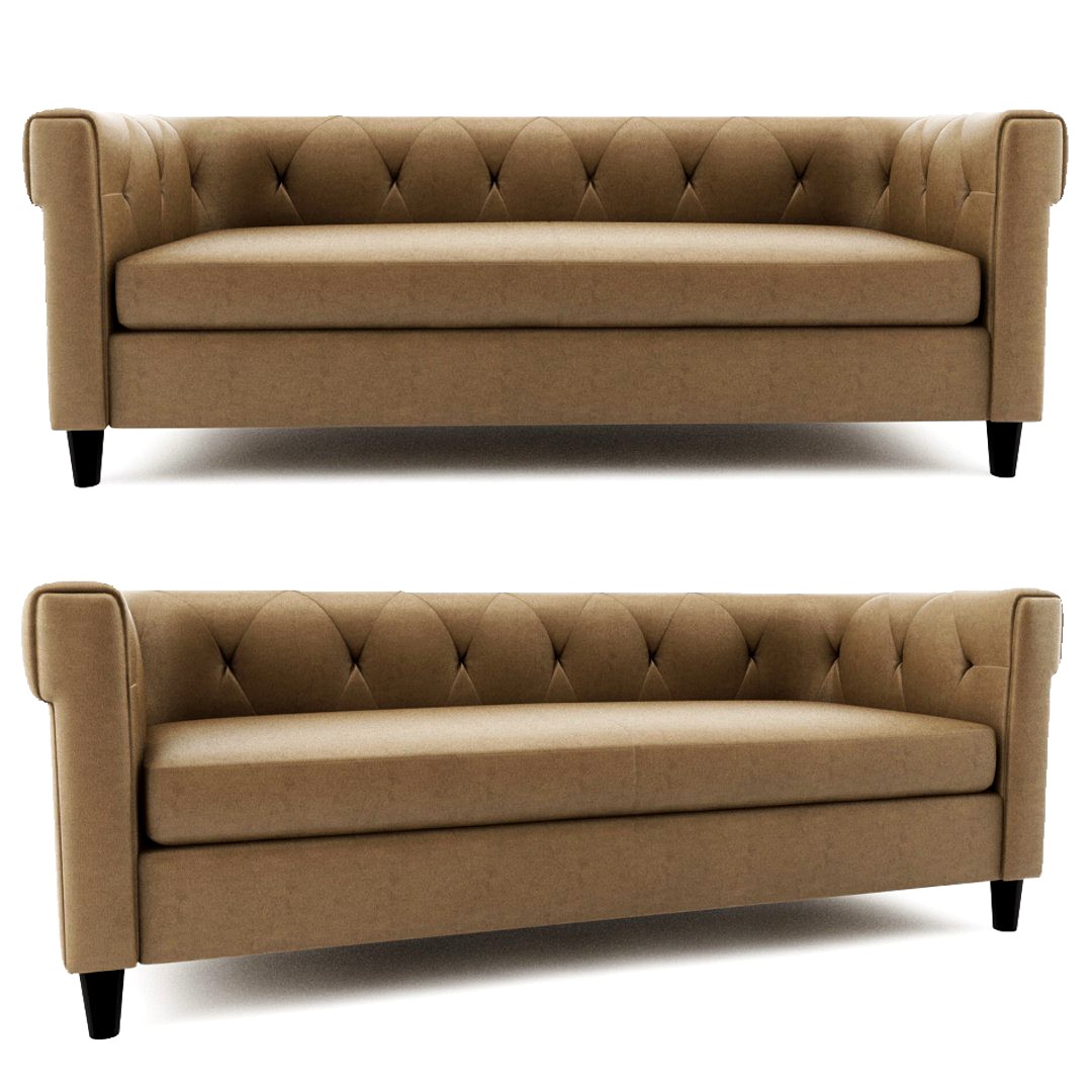 Chester Tufted Leather Sofa West elm