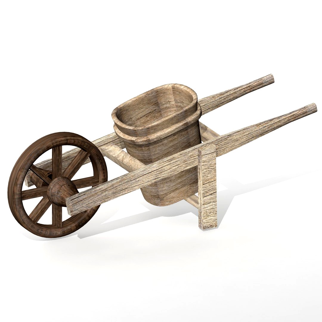 Wooden Wheelbarrow