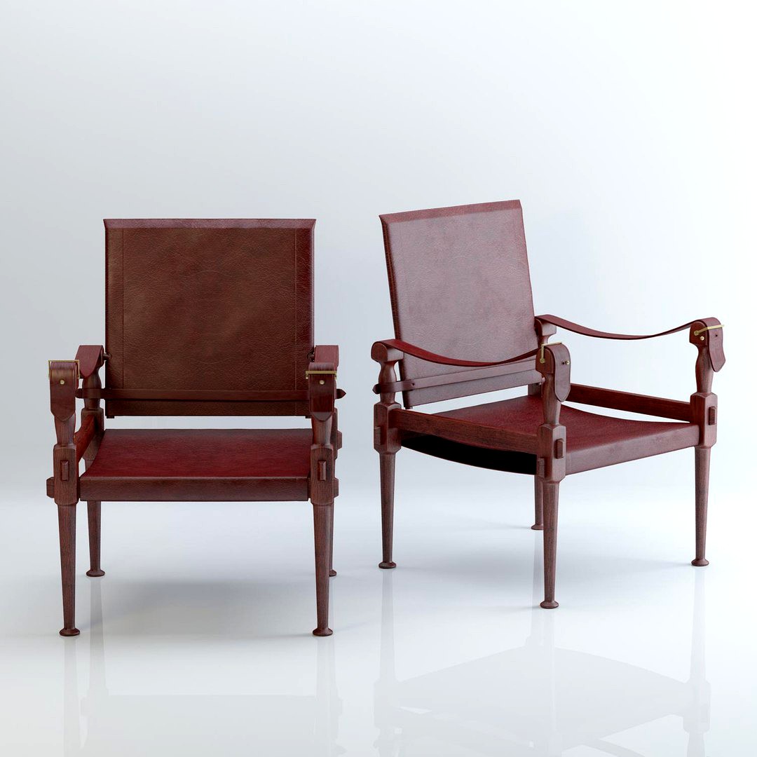 Vintage-Brown-Leather-Campaign-Chair