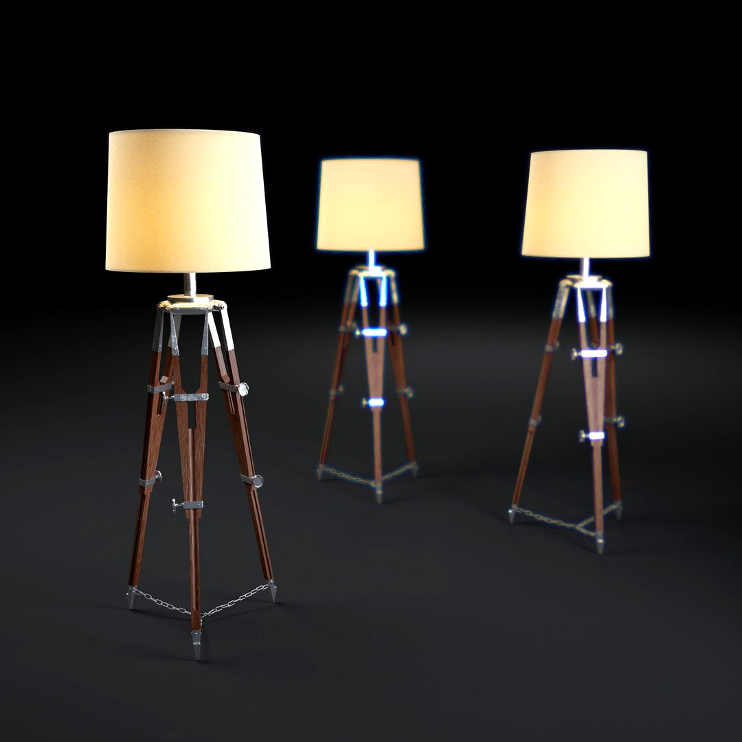 SURVEYOR'S-TRIPOD-FLOOR-LAMP