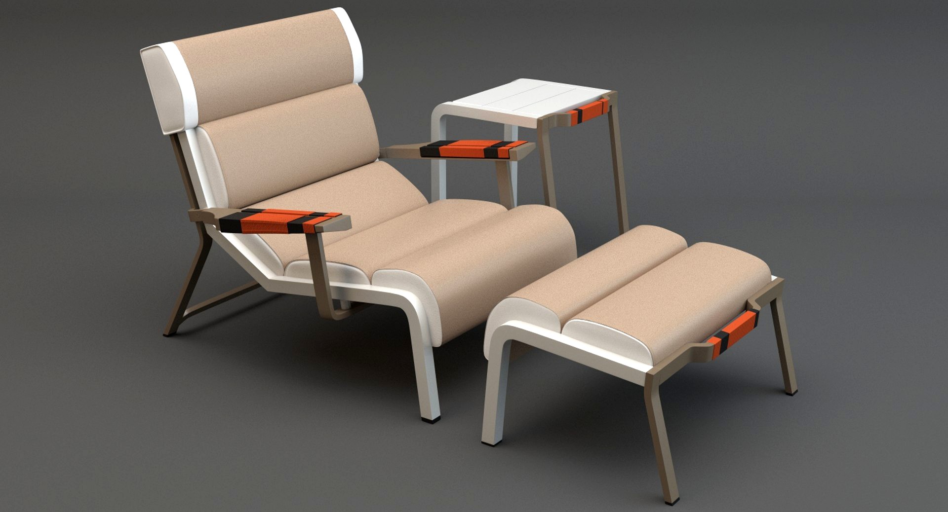 Kettal Bob Club Armchair Side Table