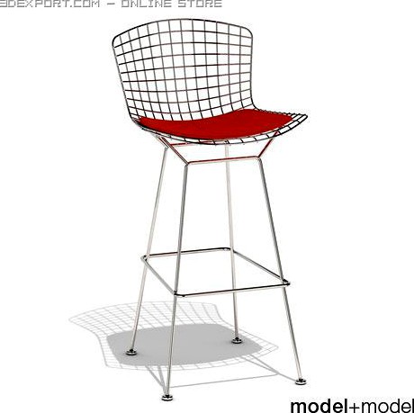 Knoll Bertoia barstool 3D Model