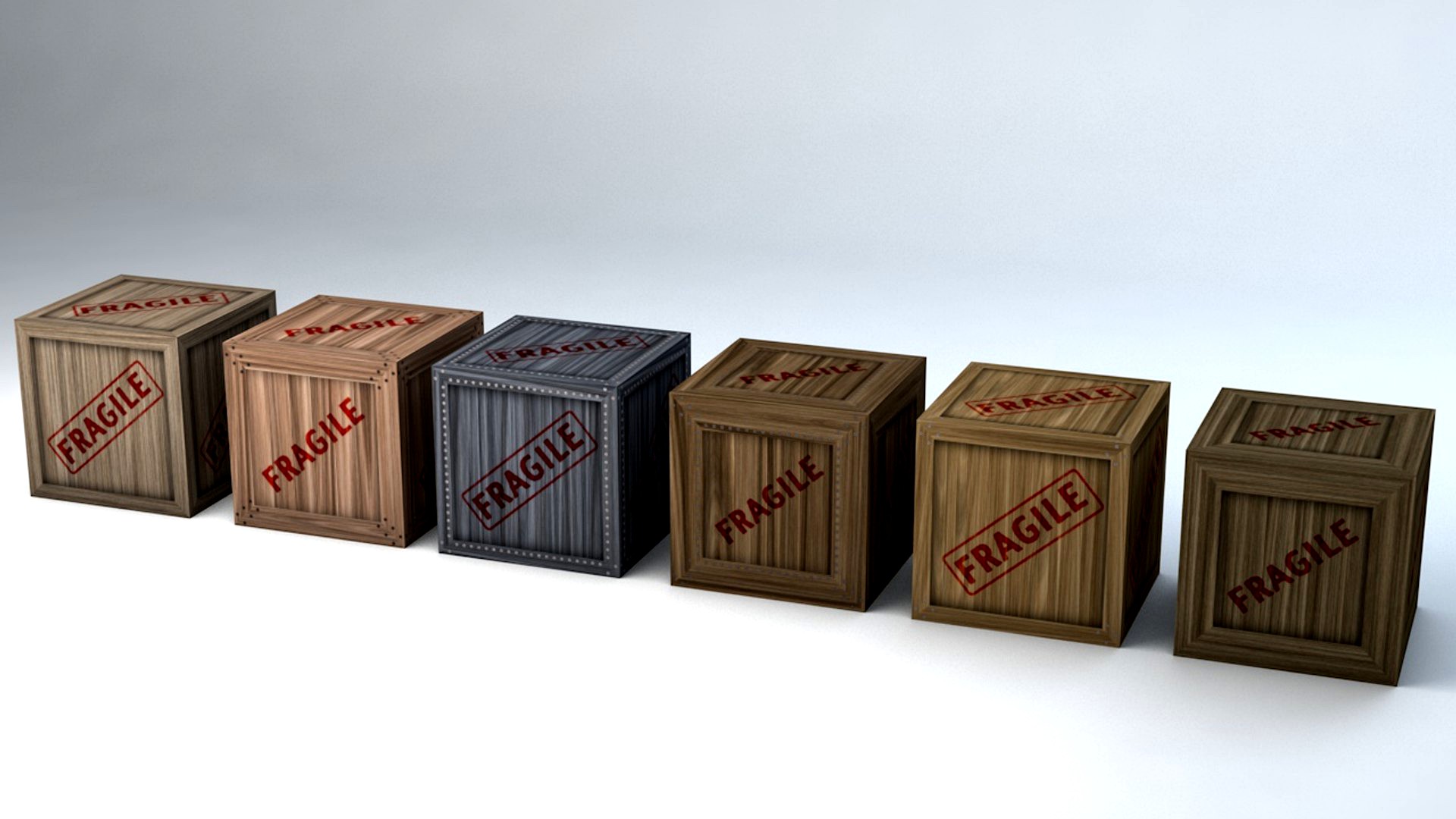 Fragile Wooden Crates Pack