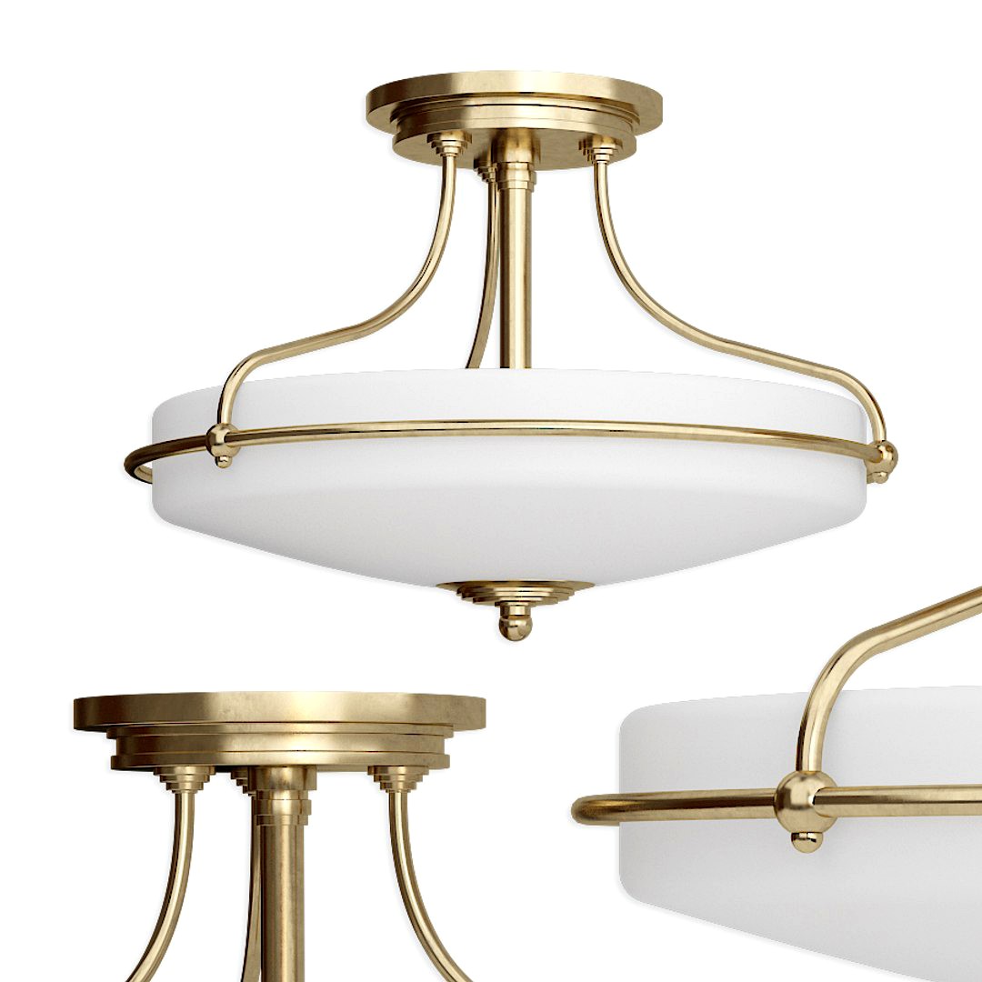 Brayden Studio Helsley 3-Light Semi Flush Mount & Reviews Wayfair