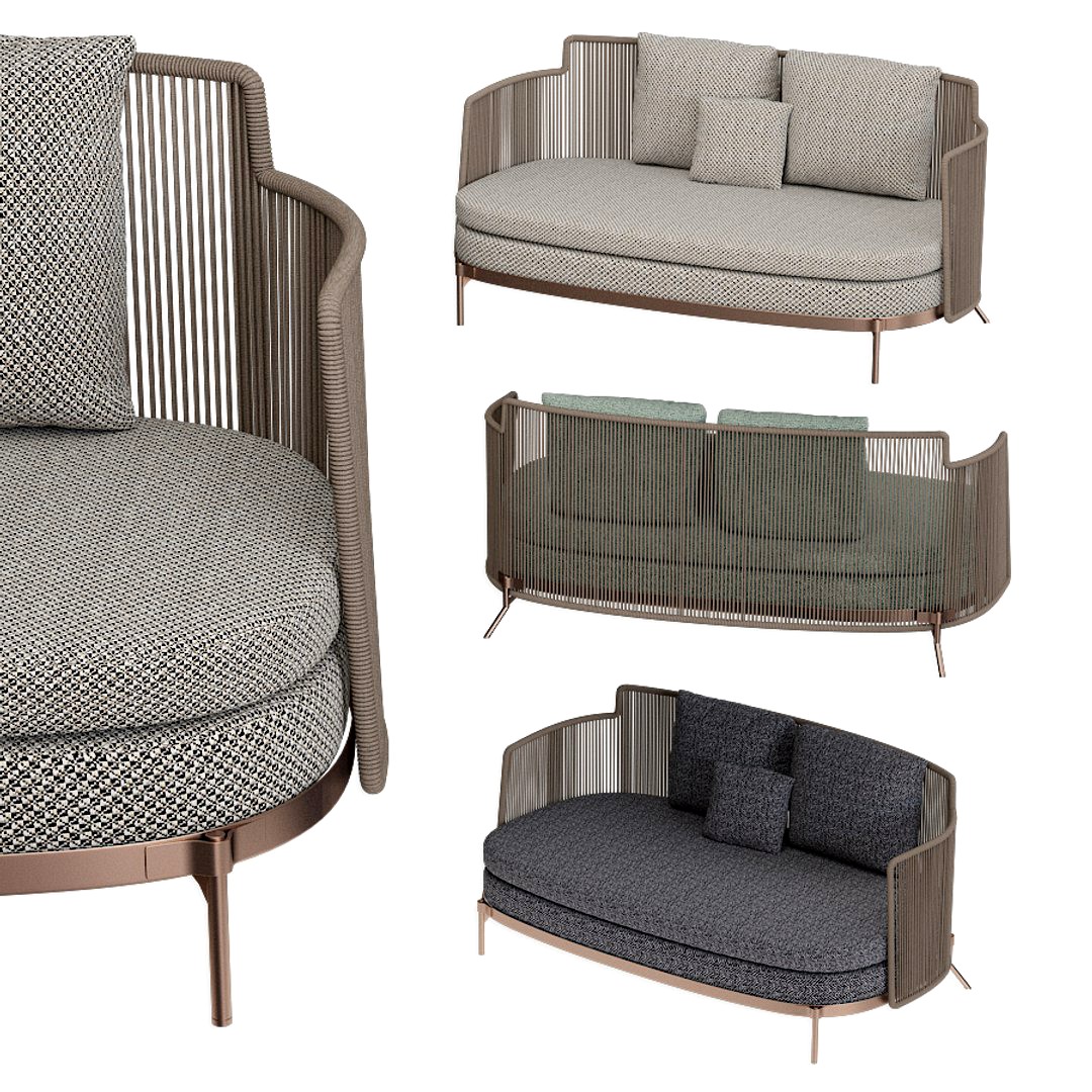 Tape Cord Outdoor Sofa Minotti