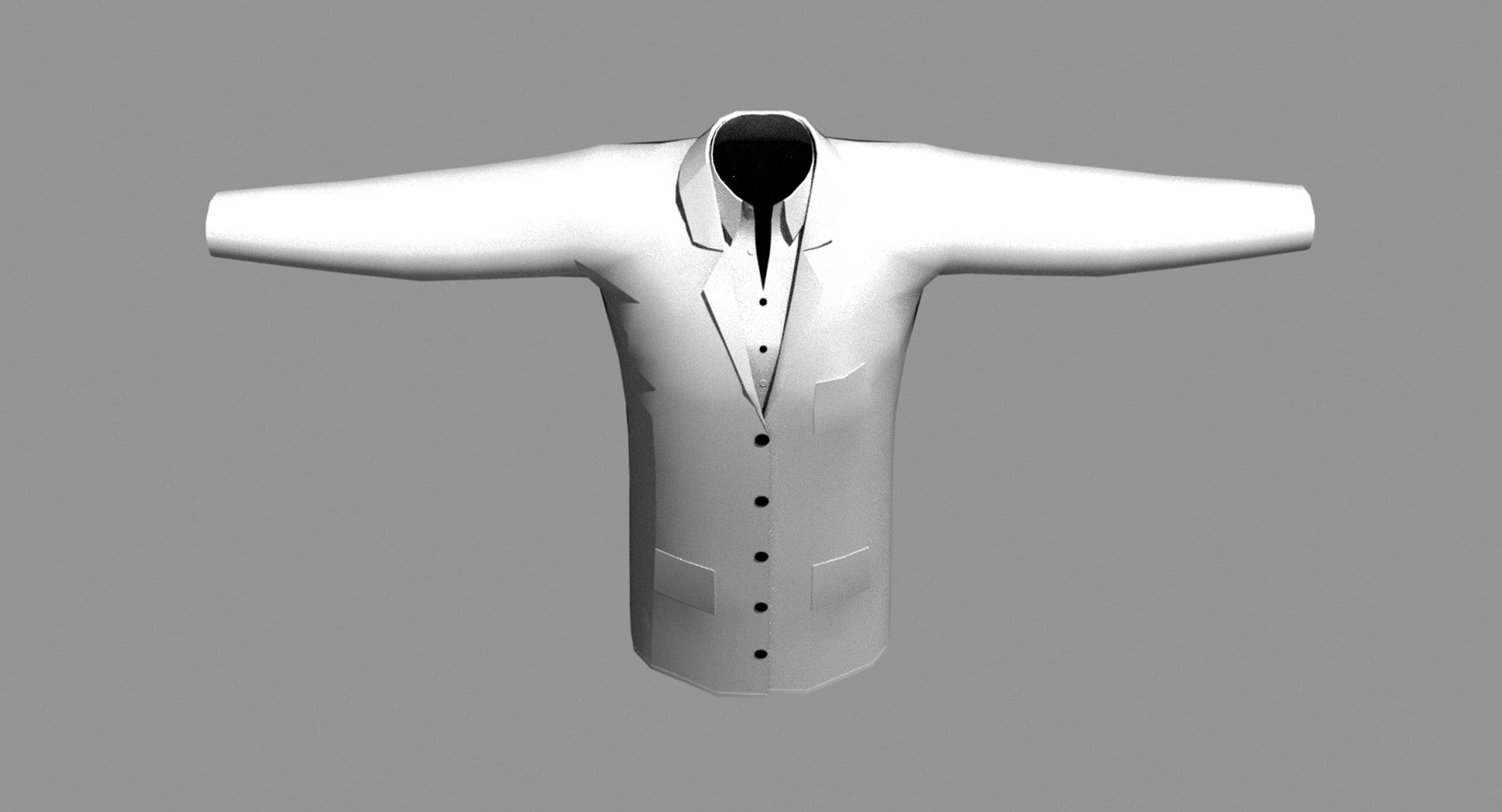 Male lab coat (front closed)