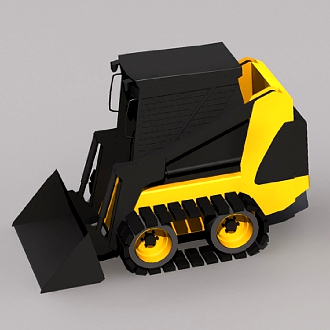 Low Poly Skid Steer Loader.MAX