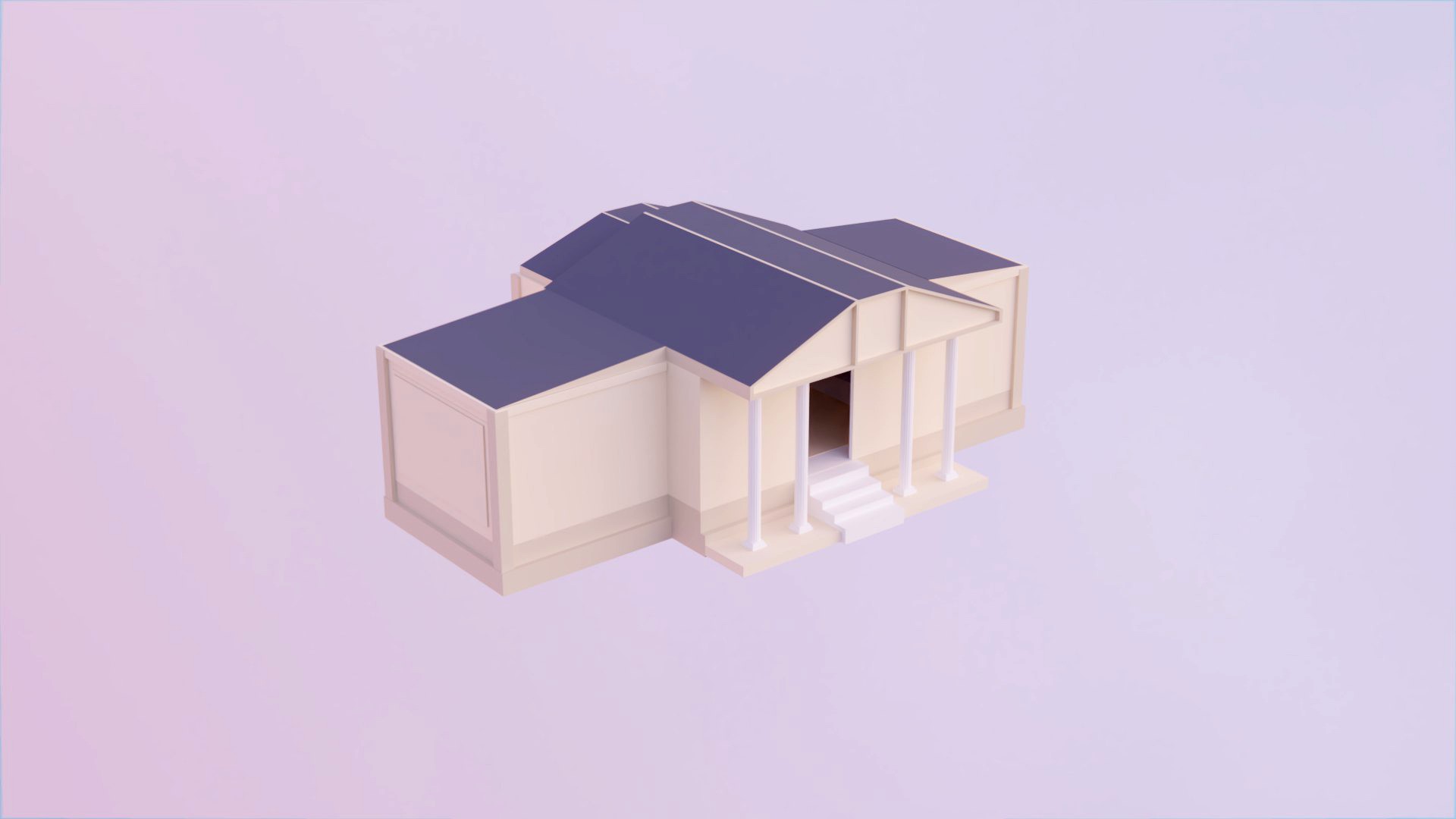 Bank - Low Poly Style