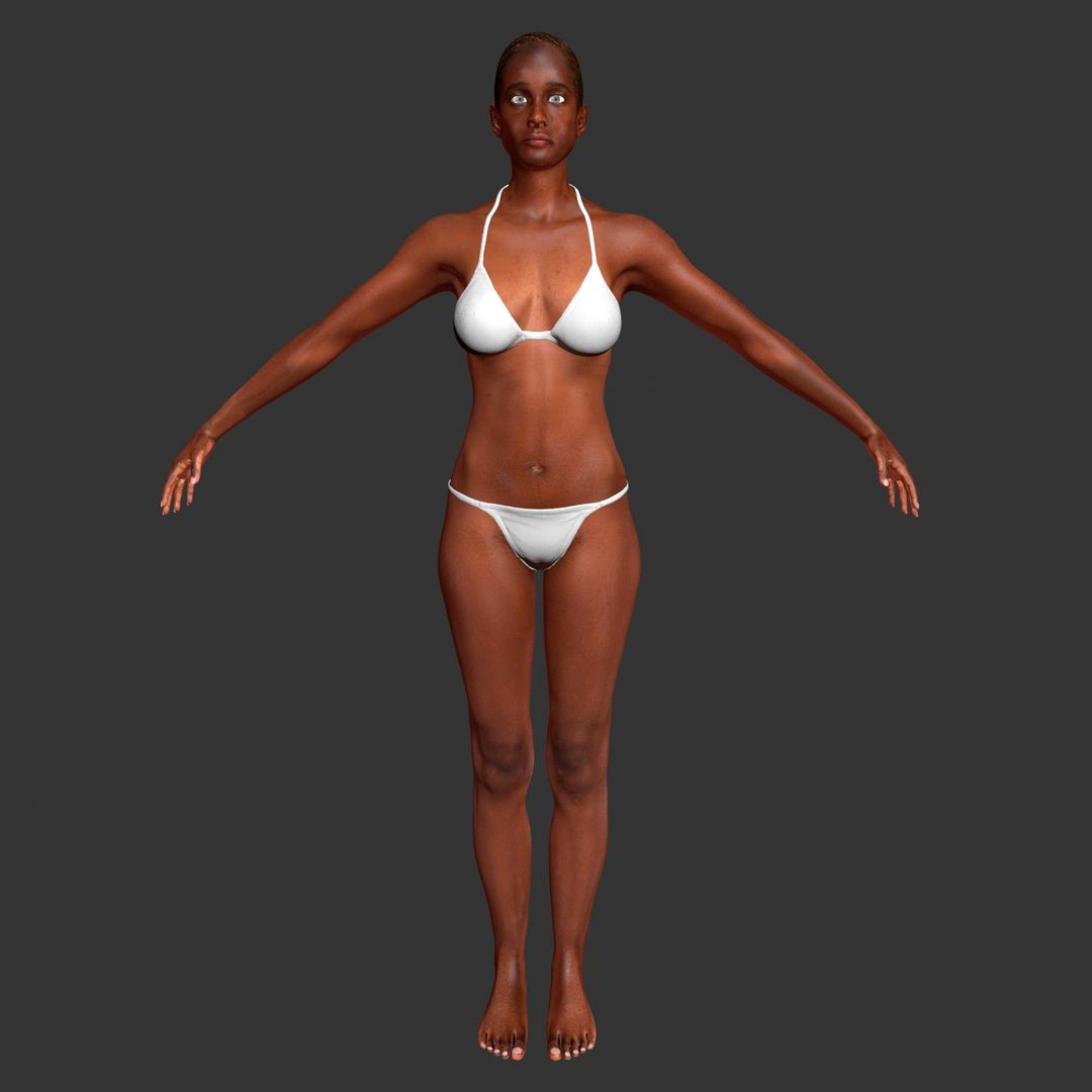 African American Woman 3DSmax