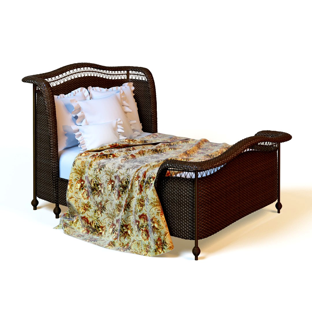 Rattan Bed