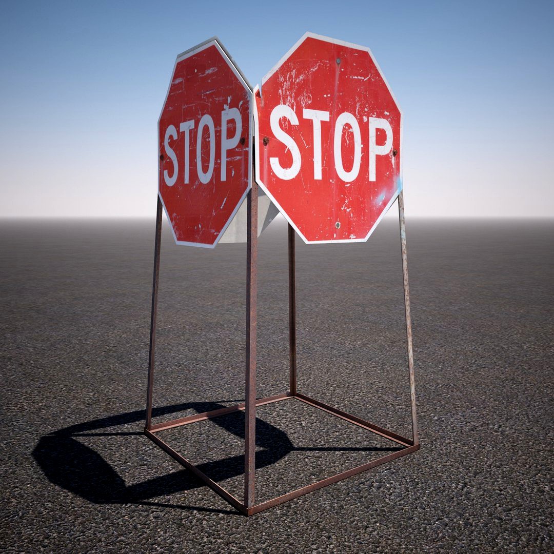 Construction Stop Sign