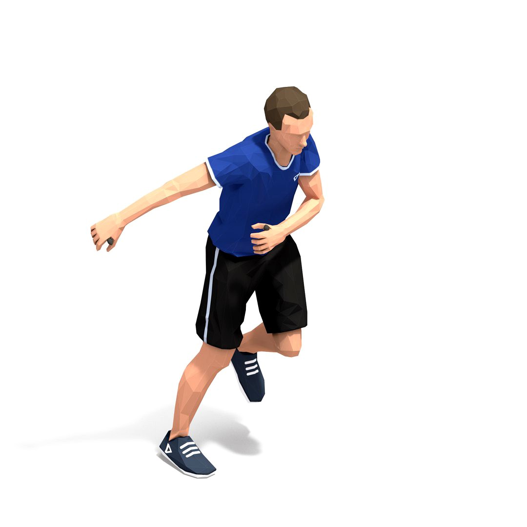 lateral jump  Exercise Man Animation