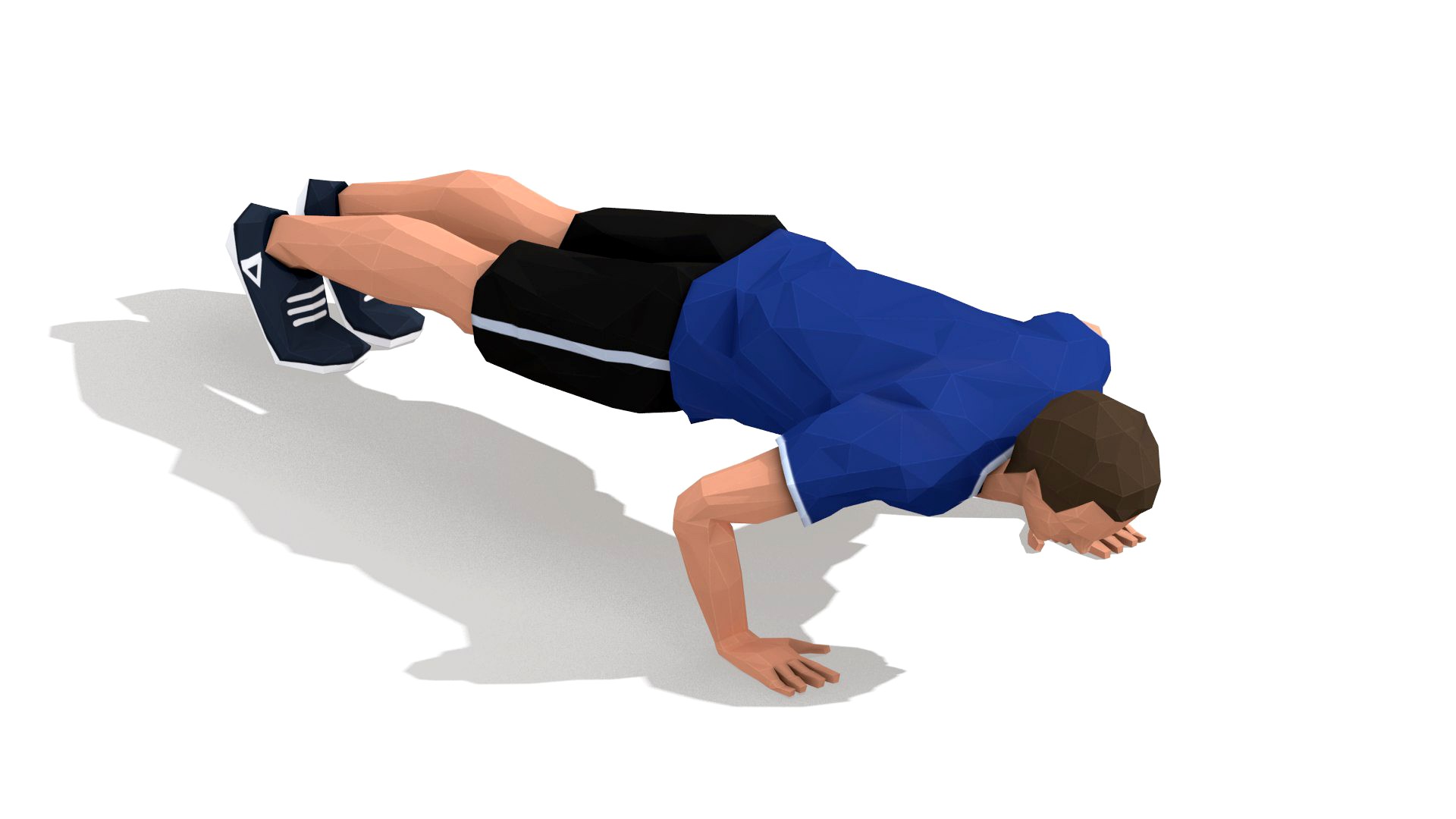 Push Ups Exercise Man Animation