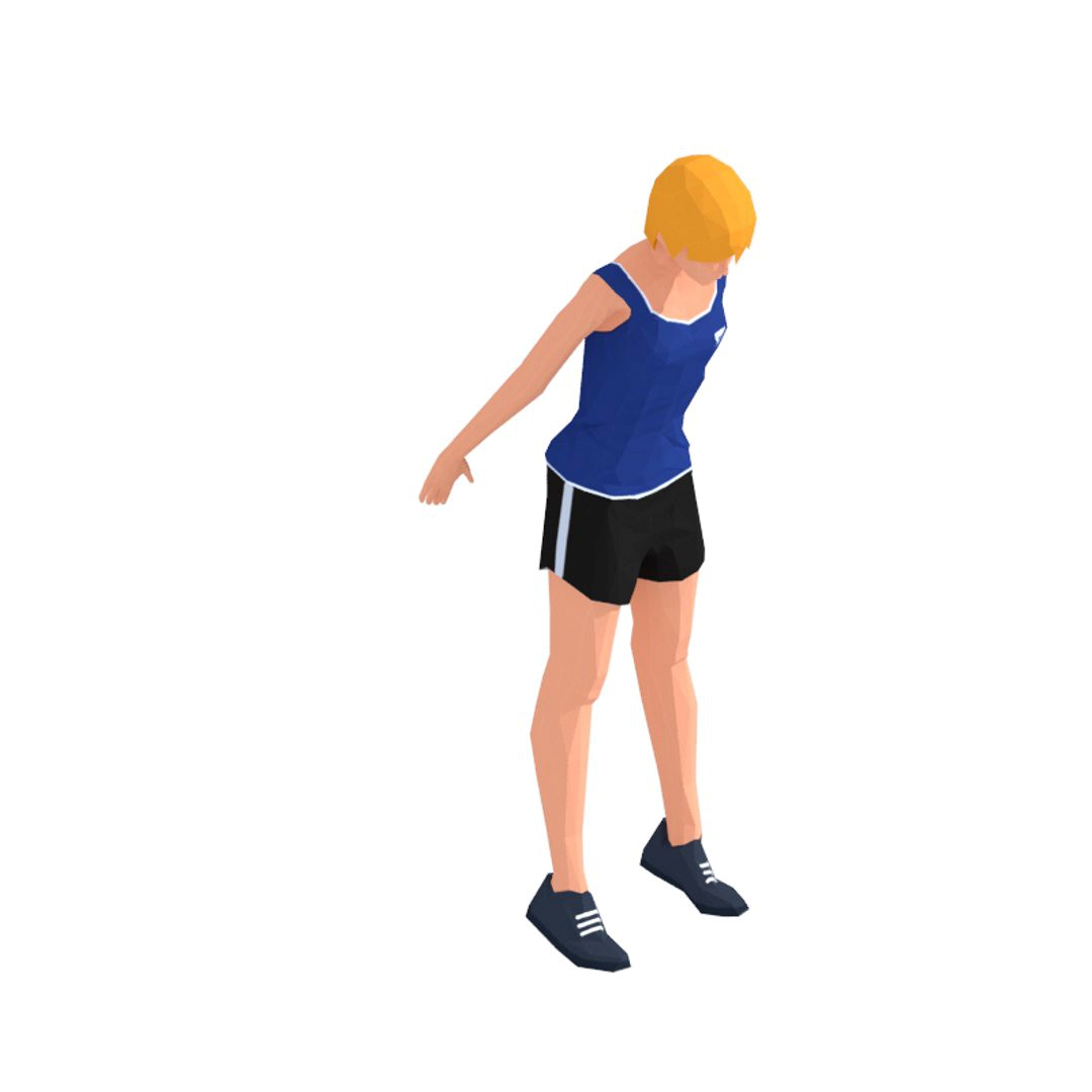 Burpees Exercise Woman Animation