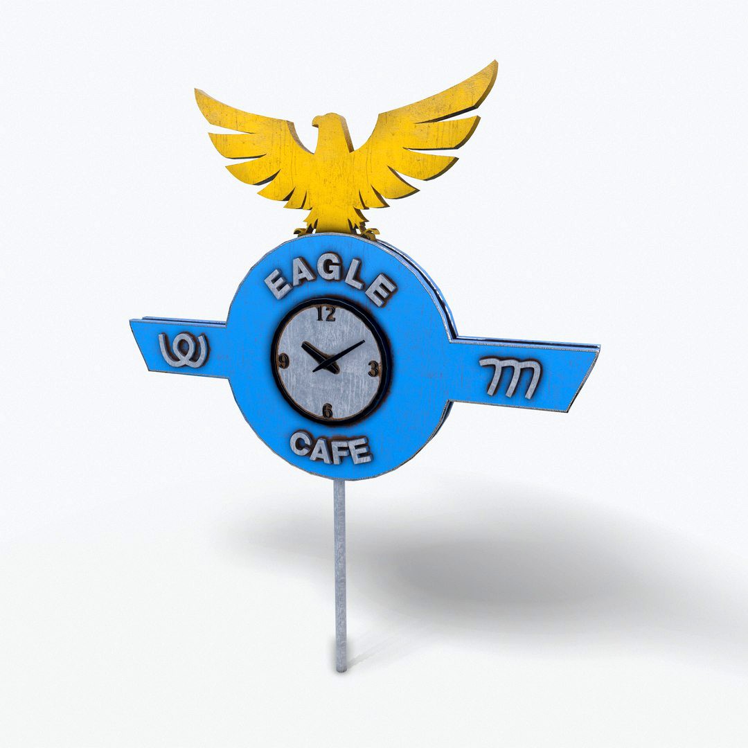 Eagle Cafe Motorway Sign