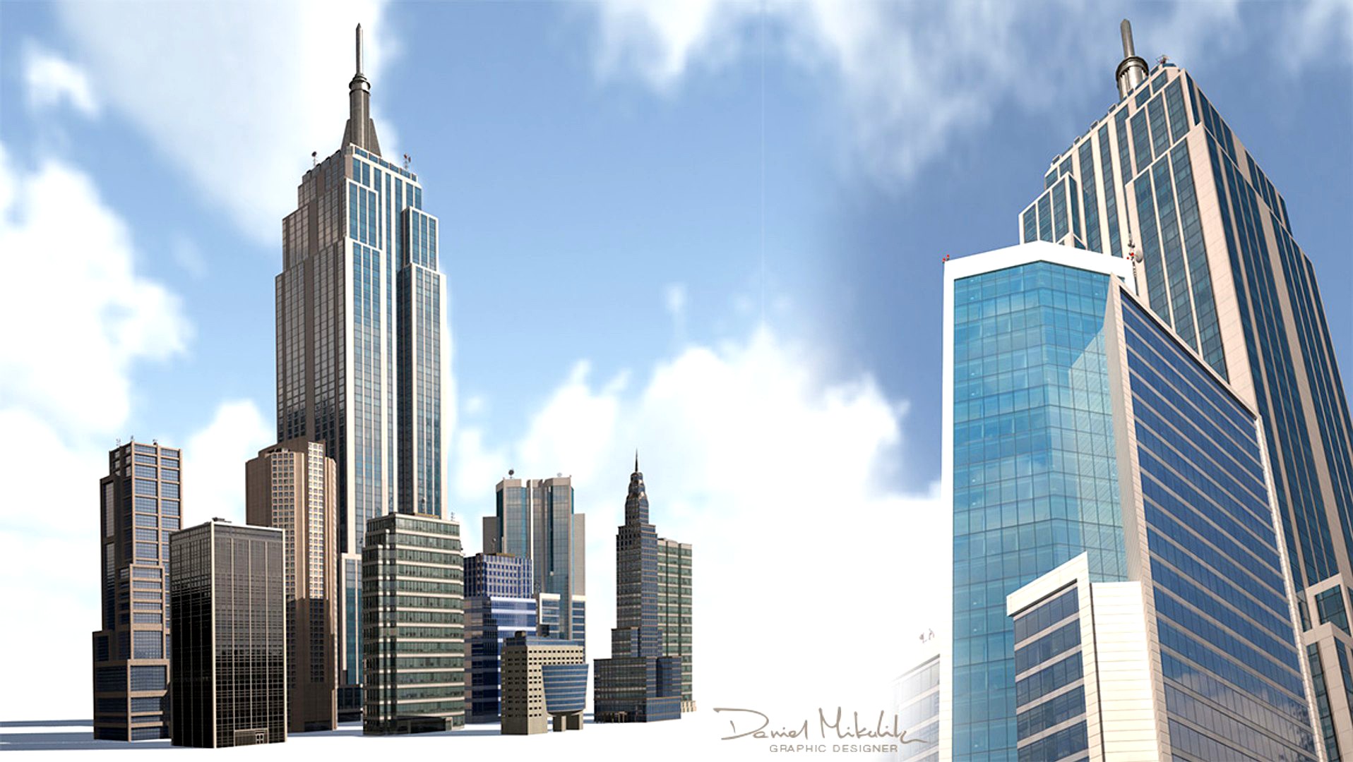 Skyscraper  BUNDLE Low Poly