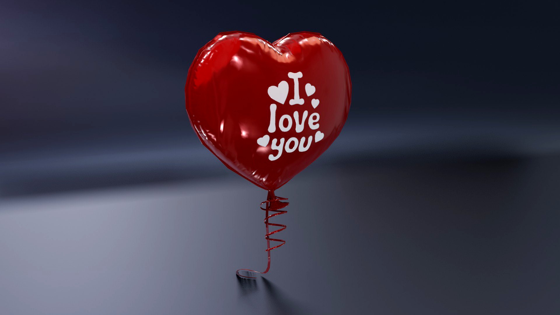 Balloon Heart Shaped 3D model