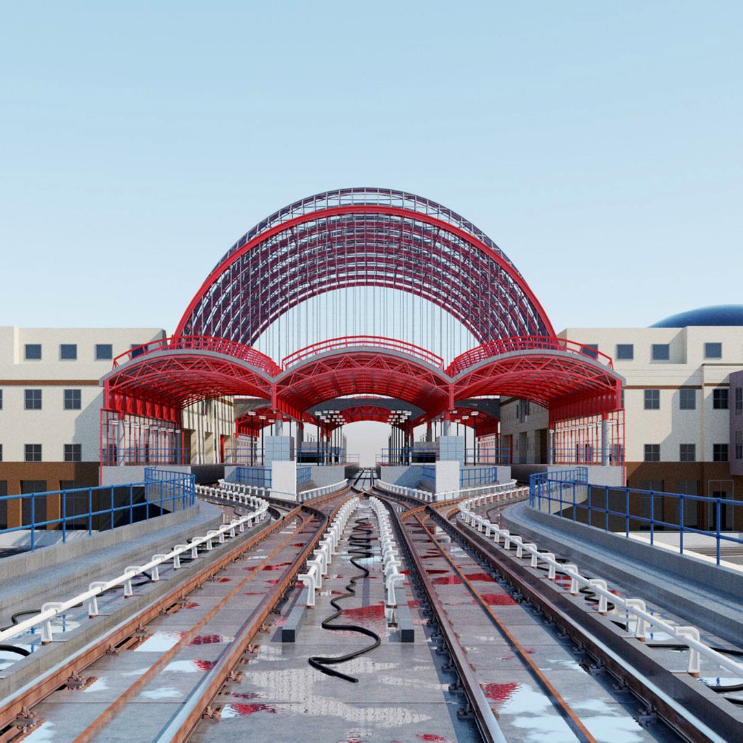 DLR Train Station Canary Wharf London