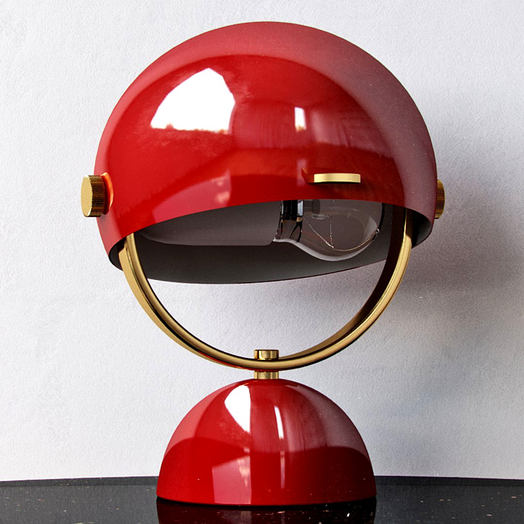 Clint Mini Task Lamp - Red