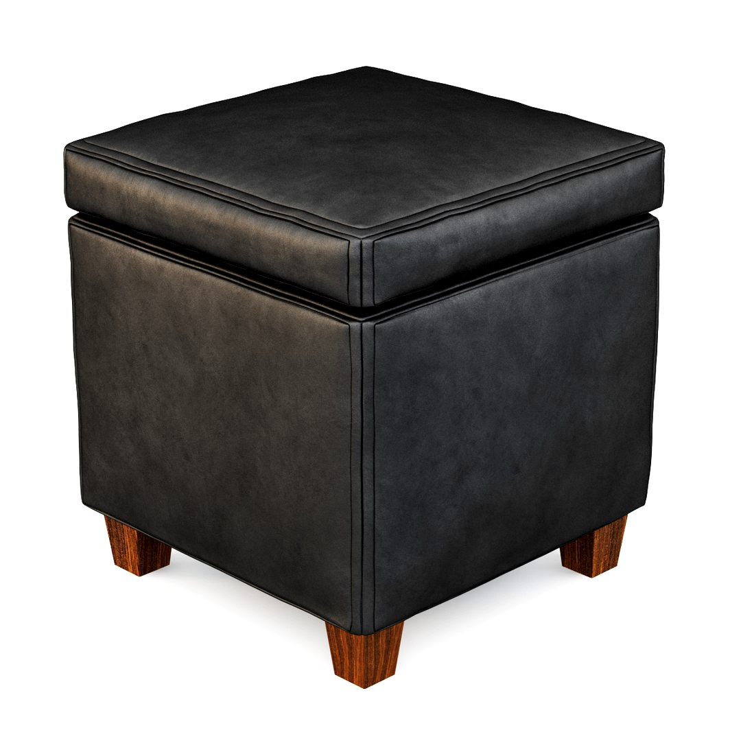 Cubes Ottoman Black