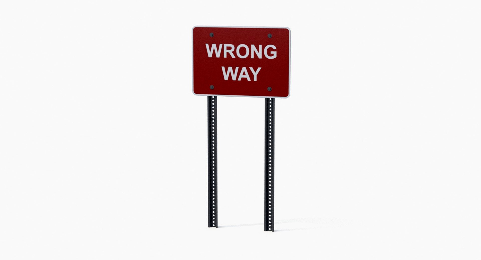 Wrong Way Sign