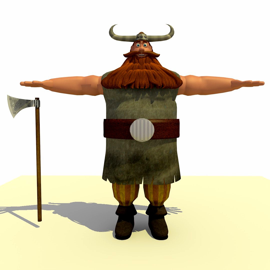 Jake The Cartoon Viking Warrior