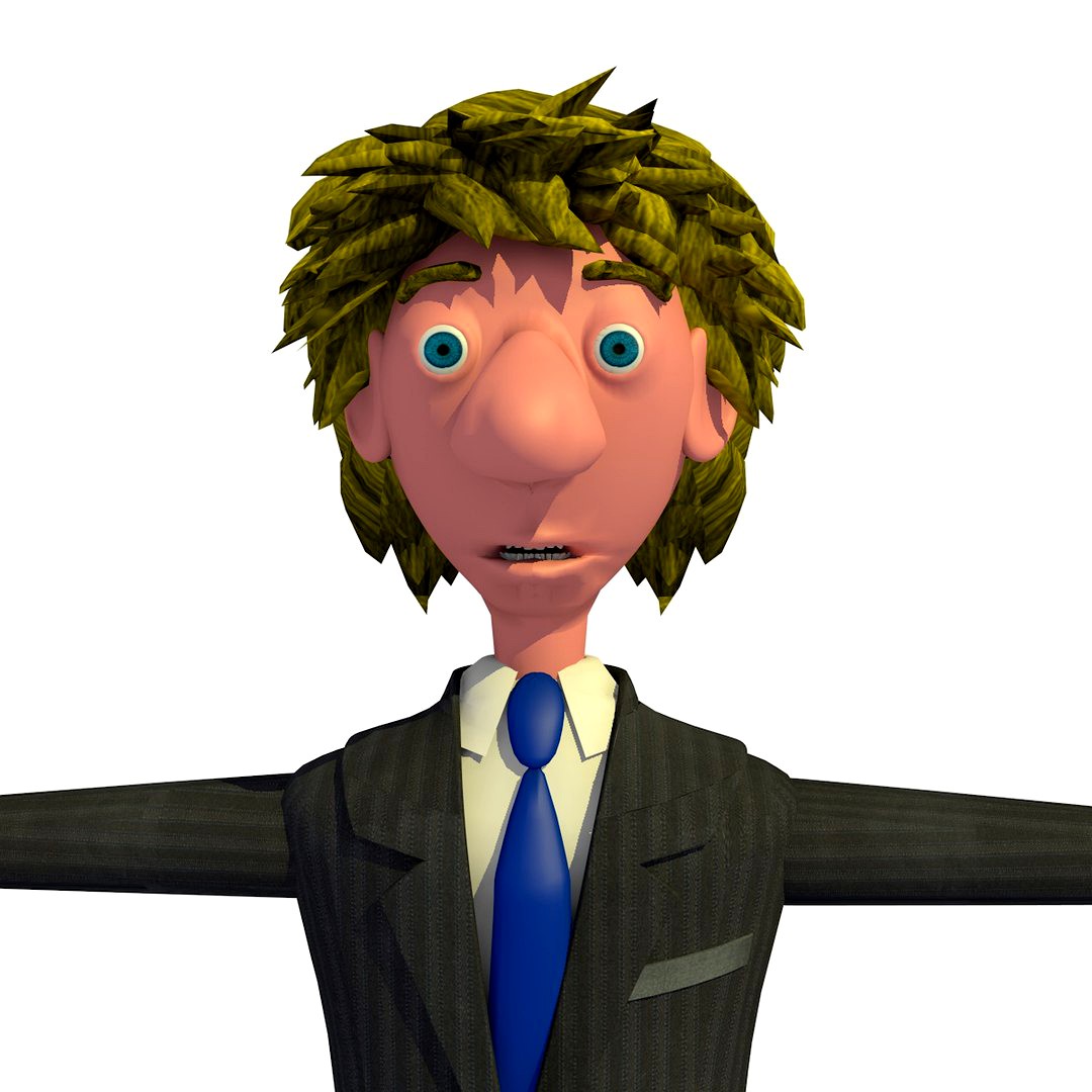 Tim The Business Man Cartoon