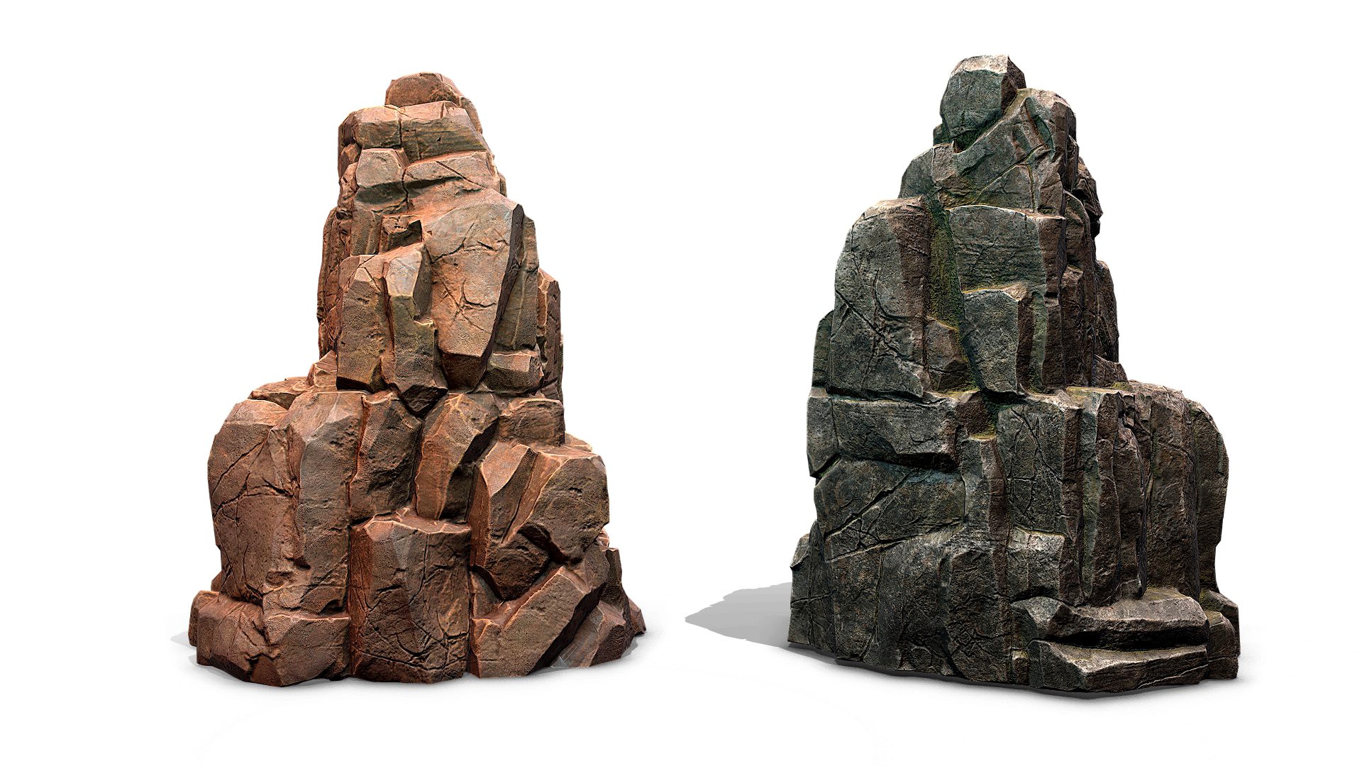 Sharp Rock 2 two texture PBR
