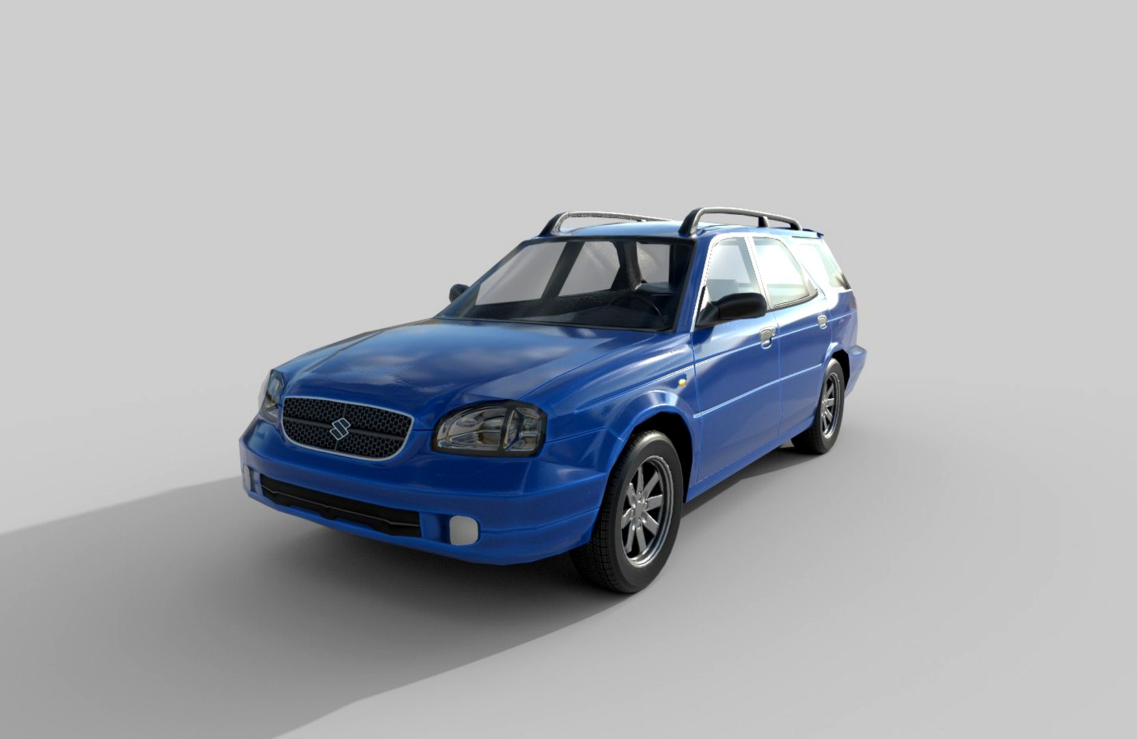 Low Poly Car - Suzuki Baleno Kombi 1999