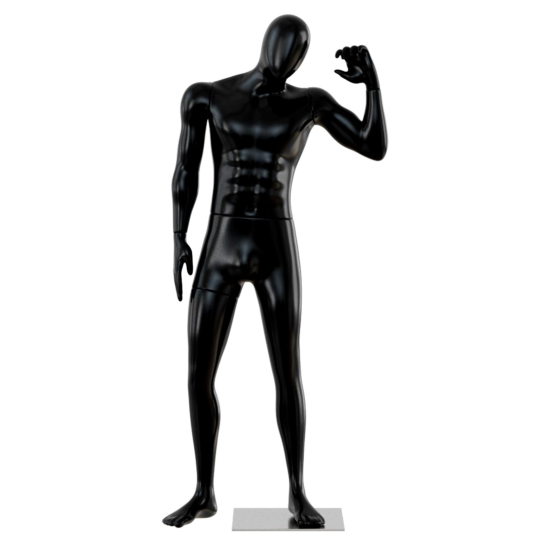 Black Male Mannequin Posing 63