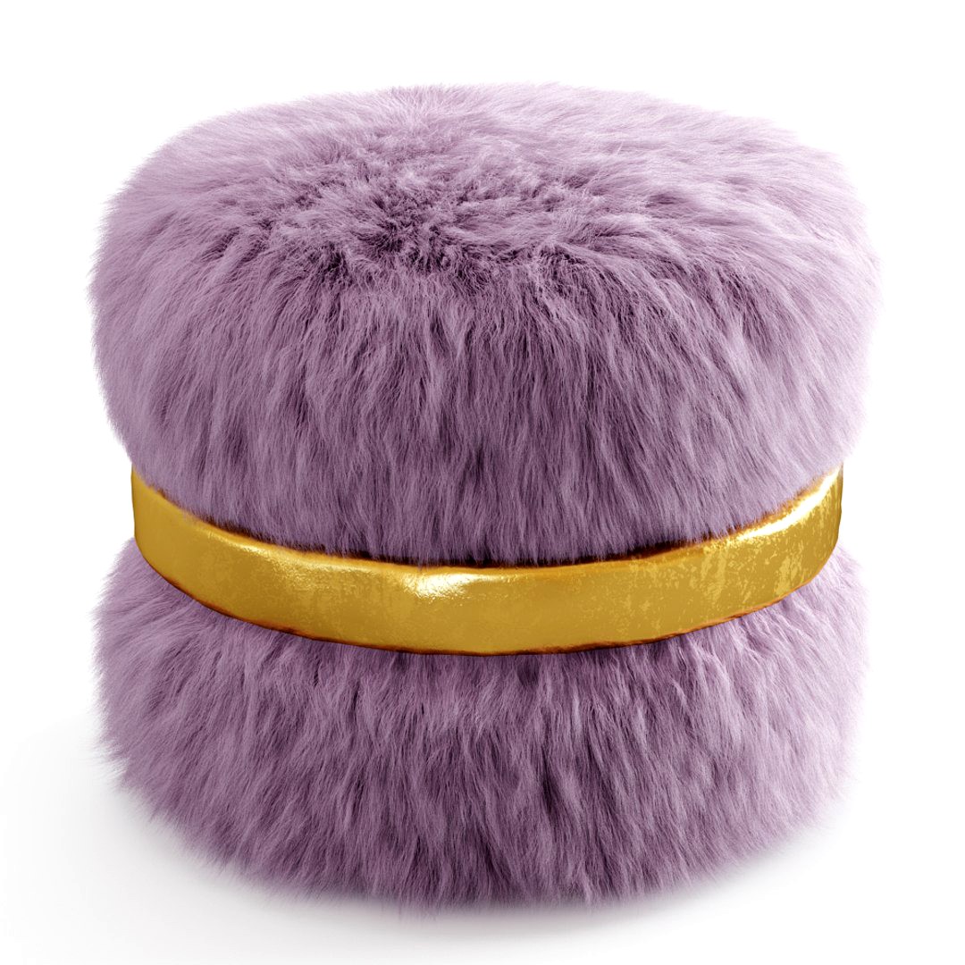 Layton Ottoman Fur